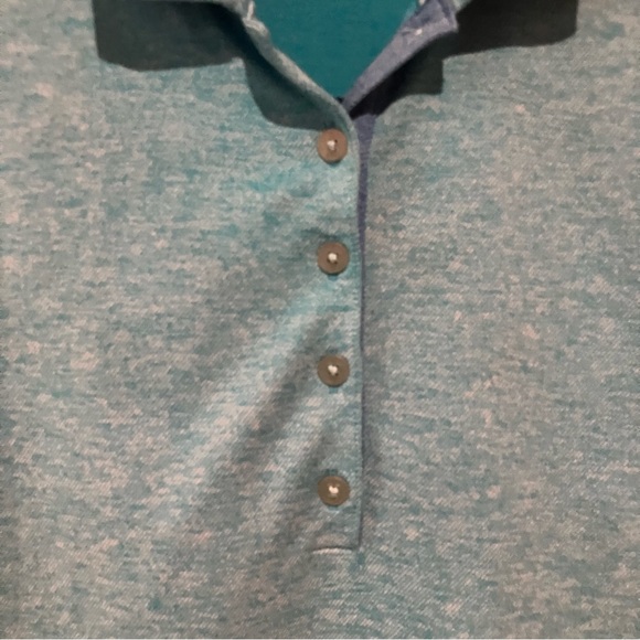 Nike Golf Women's Blue Turquoise Racer Back Sleeveless Polo Top Size Medium - Picture 7 of 12
